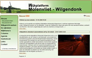 Wijkplatform Molenvliet-Wilgendonk nog dichter bij de bewoners door eigen website
