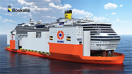 Boskalis verwerft contract voor afvoeren Concordia aan boord van de Dockwise Vanguard