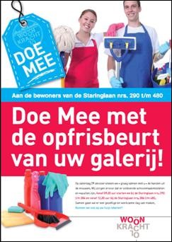 Schoonmaakactie Staringlaan nrs 290 t/m 480