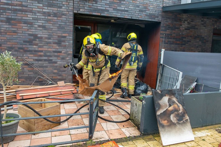 Brandweer opgeroepen voor buitenbrand in de Goudsbloemstraat