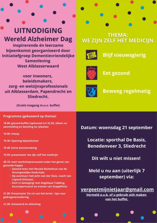 Wereld Alzheimer Dag - "We zijn zelf het medicijn"